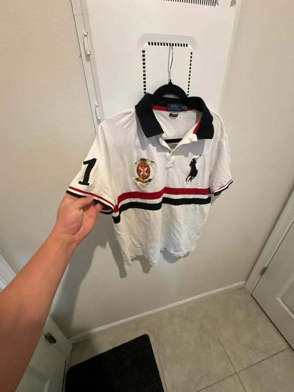 Polo Ralph Lauren Custom Slim Fit Fine Quality Goods 1967 Crest Polo Shirt